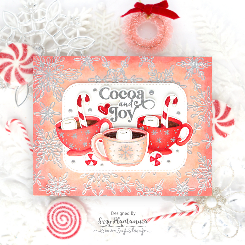 Simon Says Stamp Cocoa And Joy Wafer Dies sssd112963c Holiday Card | color-code:ALT03