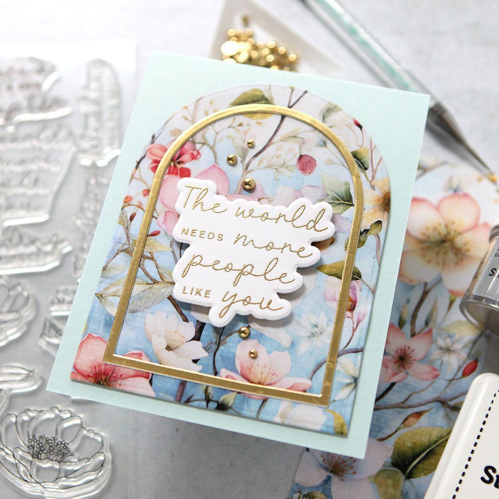 Simon Says Stamp Graceful Flowers Wafer Dies 1101sdc Friend Card | color-code:ALT04