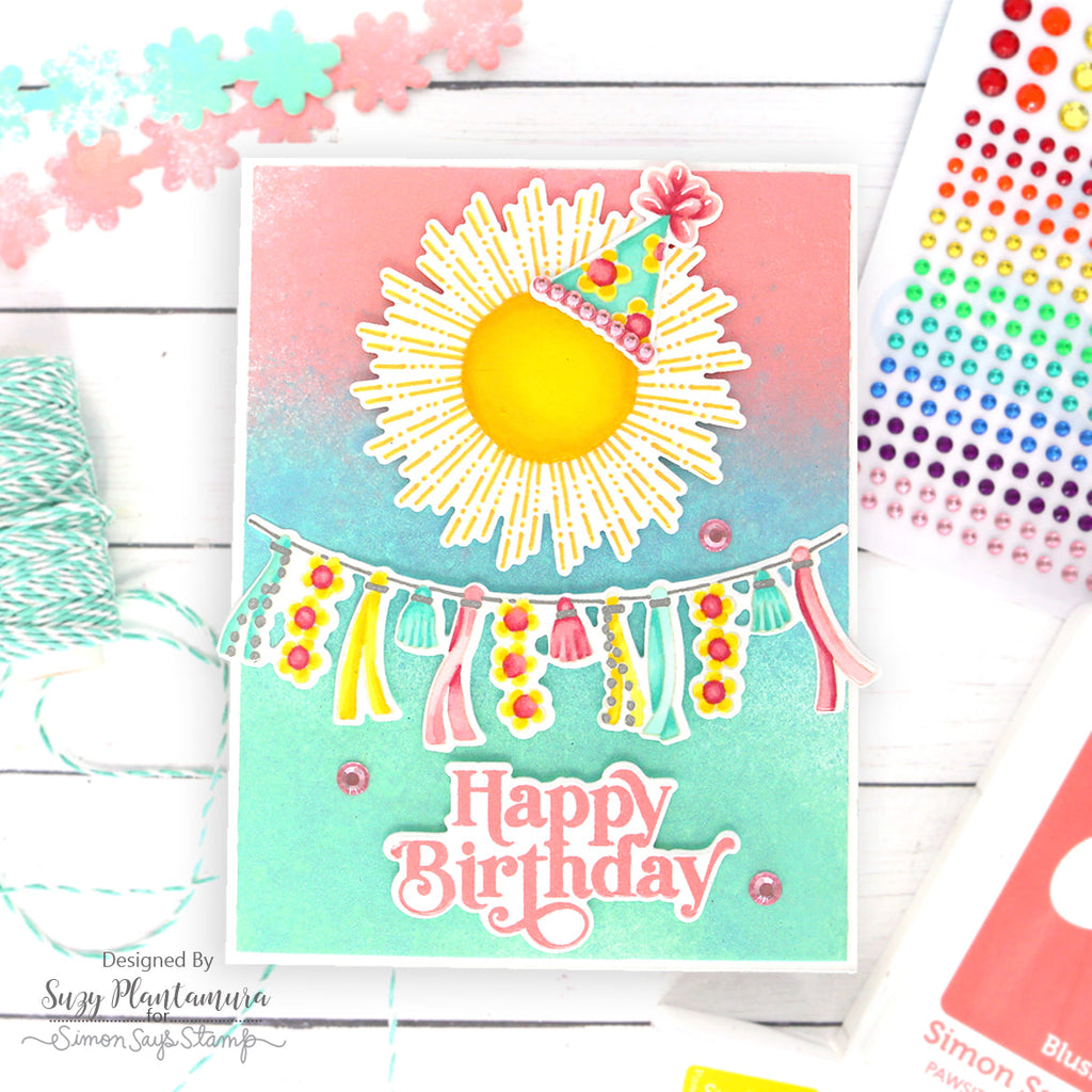 Simon Says Stamp Boho Party Wafer Dies sssd112917c Boho Birthday Card | color-code:ALT04