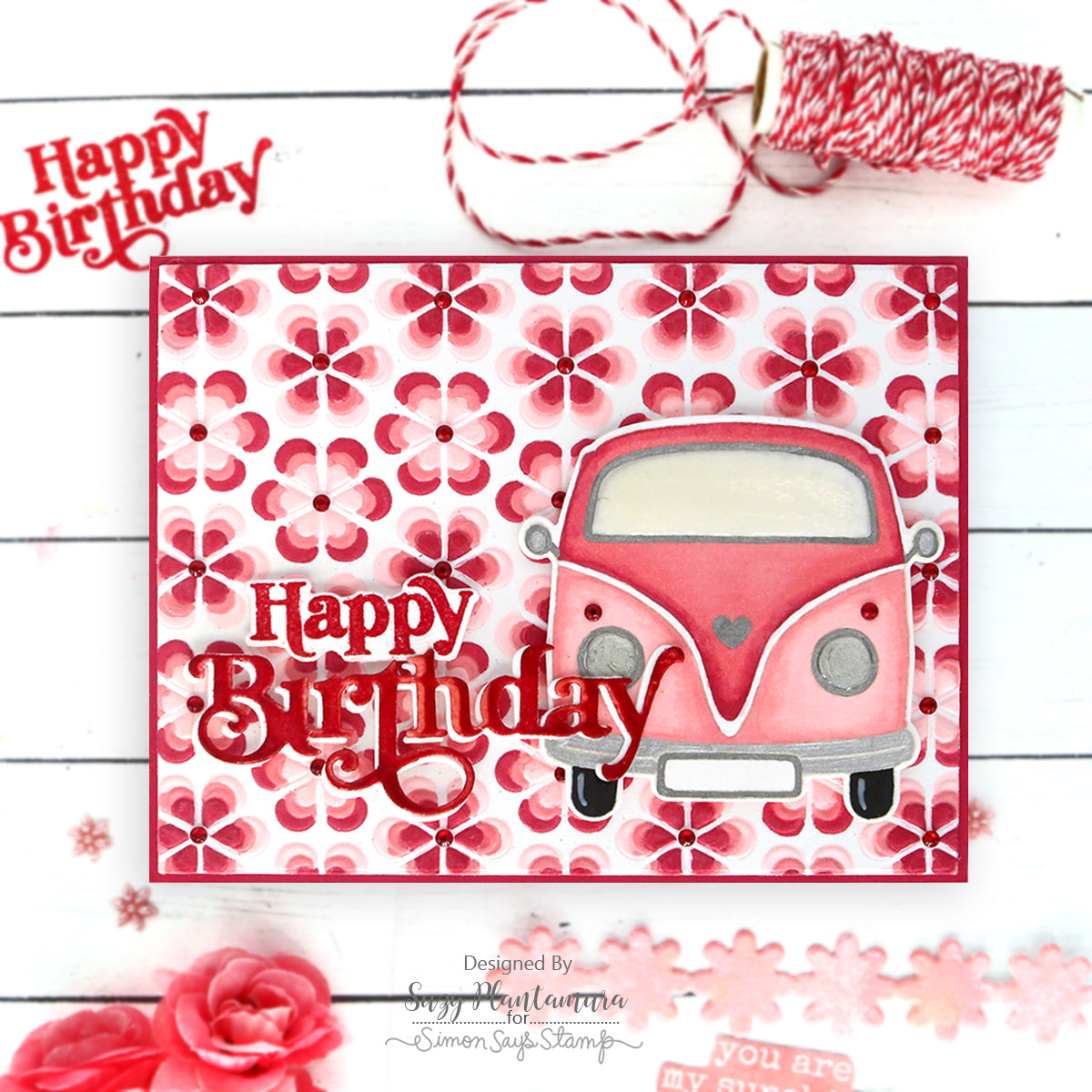 Simon Says Stamp Boho Party Wafer Dies sssd112917c Boho Birthday Card | color-code:ALT05