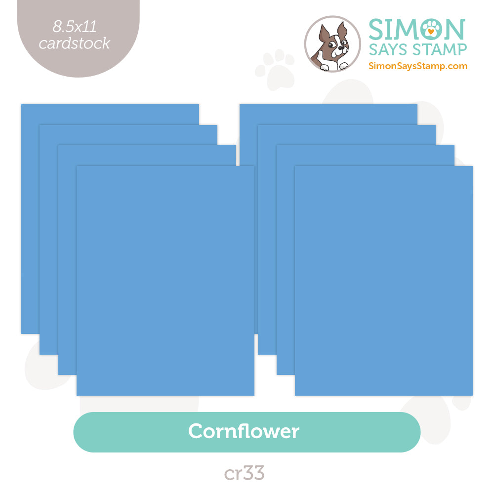 Simon Says Stamp Cardstock 100lb Cornflower Blue CR33