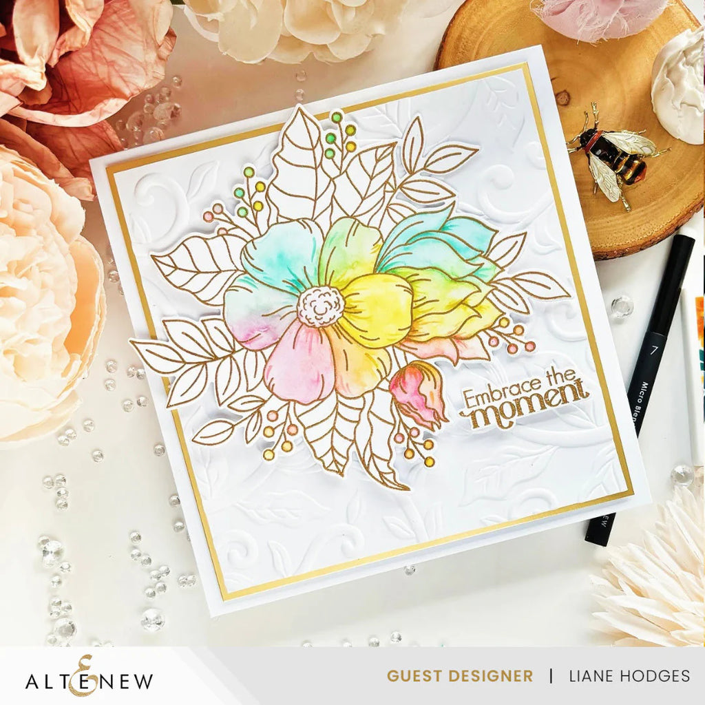 Altenew Craft Your Life Project Kit Treasured Memories Set alt10022bn rainbow flowers