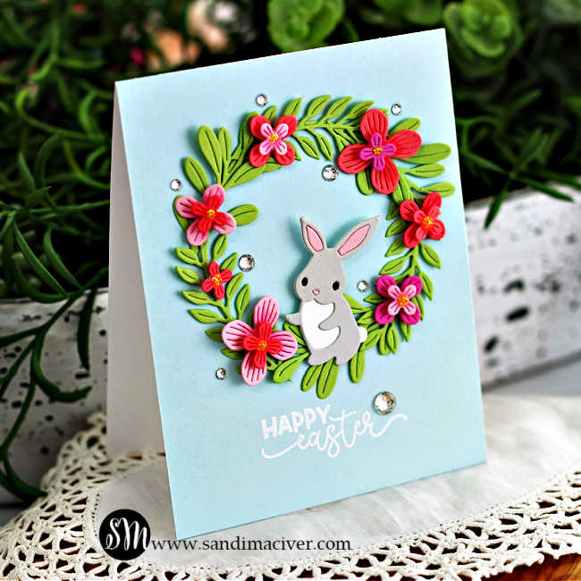 Simon Says Stamp Cuddly Bunny Wafer Dies s1000 Rain or Shine Easter Card | color-code:ALT01