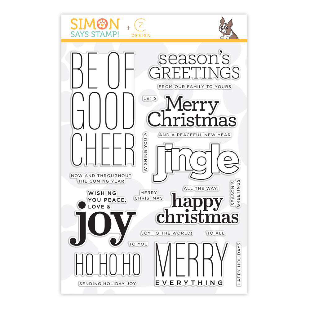 CZ Design Clear Stamps GOOD CHEER cz262