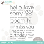 CZ Design Clear Stamps CLEAN LINE XL cz265c