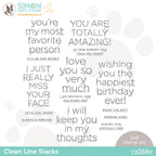 CZ Design Clear Stamps CLEAN LINE STACKS cz266c