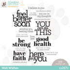 CZ Design Clear Stamps WELL WISHES cz267c