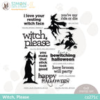 CZ Design Clear Stamps WITCH PLEASE cz271c