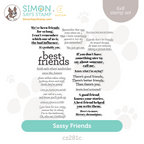 CZ Design Clear Stamps Sassy Friends cz281c Stamptember