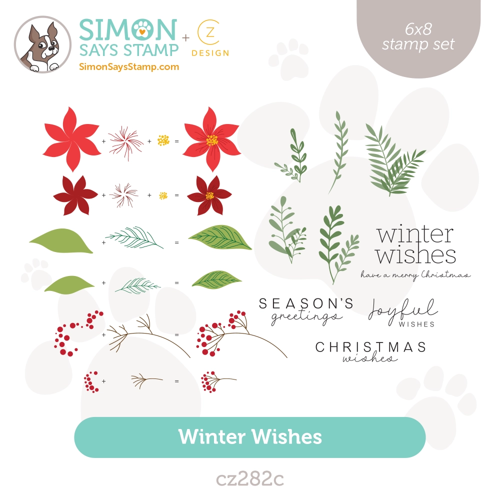 CZ Design Clear Stamps Winter Wishes cz282c All The Joy