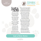 CZ Design Clear Stamps Just A Note Notes cz283c Celebrate