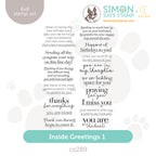 CZ Design Clear Stamps Inside Greetings 1 cz289 You Are My Favorite