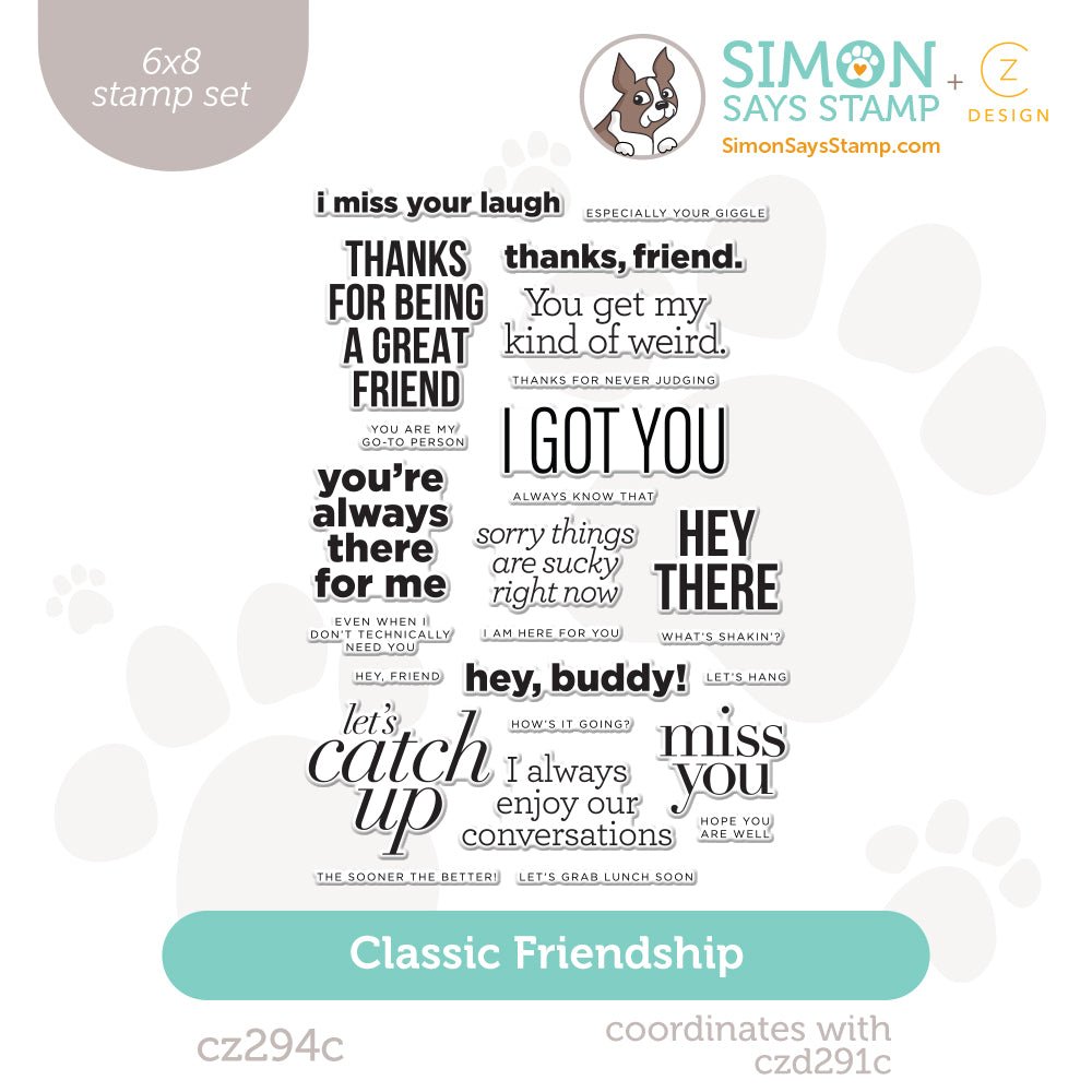 CZ Design Clear Stamps Classic Friendship cz294c Always There