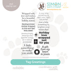 CZ Design Clear Stamps Tag Greetings cz3100c