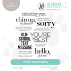 CZ Design Clear Stamps Fresh Sentiments cz3103c