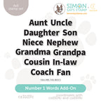 CZ Design Clear Stamps Number 1 Words Add Ons cz3107c Every Happiness