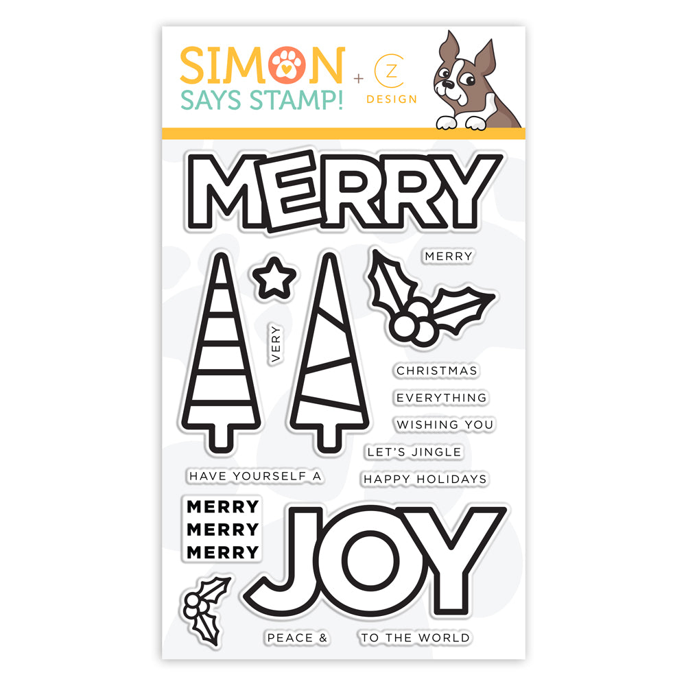 CZ Design Clear Stamps CHUNKY CHRISTMAS cz361c