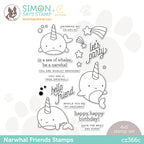 CZ Design Clear Stamps NARWHAL FRIENDS cz366c Hello Beautiful