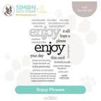 CZ Design Clear Stamps Enjoy Phrases cz380c Stamptember