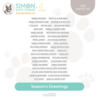 CZ Design Clear Stamps Seasons Greetings cz381 Stamptember