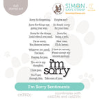 CZ Design Clear Stamps I'm Sorry Sentiments cz392c To Be Loved