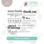 CZ Design Clear Stamps Thank You Basics cz393c Rain or Shine