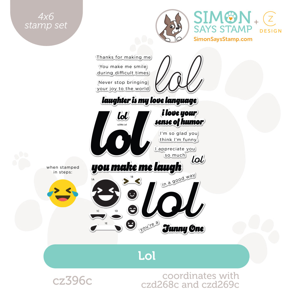 CZ Design Clear Stamps LOL cz396c Happy Camper