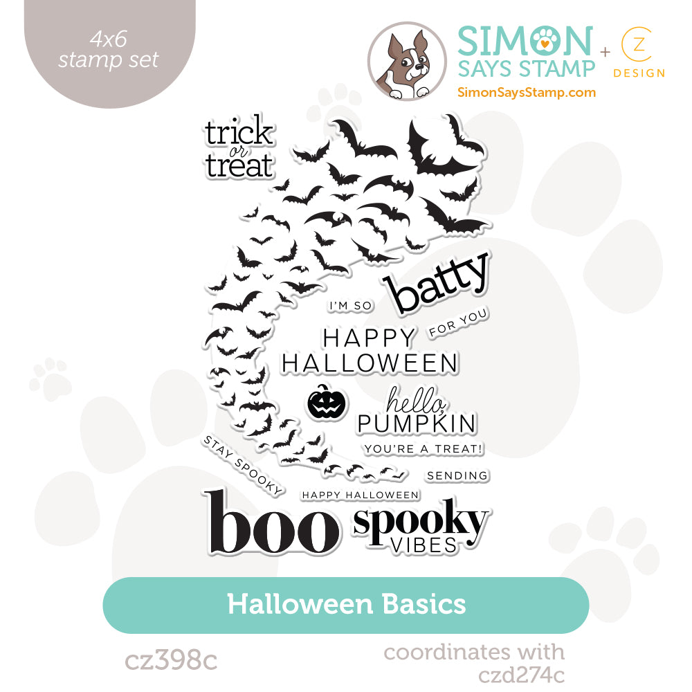 CZ Design Clear Stamps Halloween Basics cz398c STAMPtember