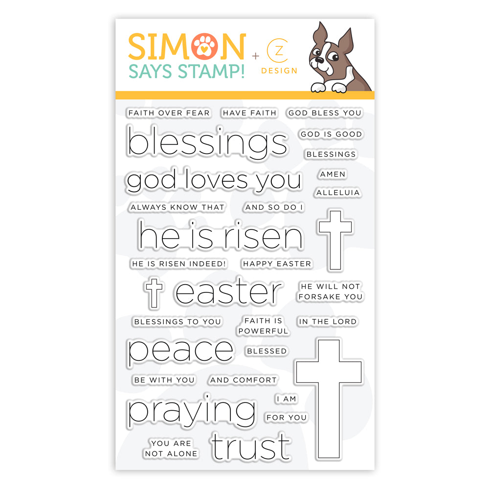 CZ Design Clear Stamps CLEAN LINE FAITH cz52