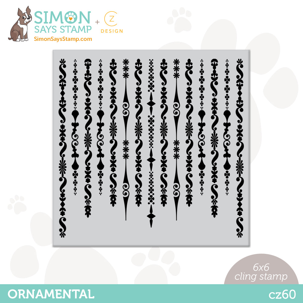 CZ Design Cling Stamp ORNAMENTAL cz60