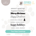 CZ Design Clear Stamps Tree Plate Greetings cz68c And Everything Nice