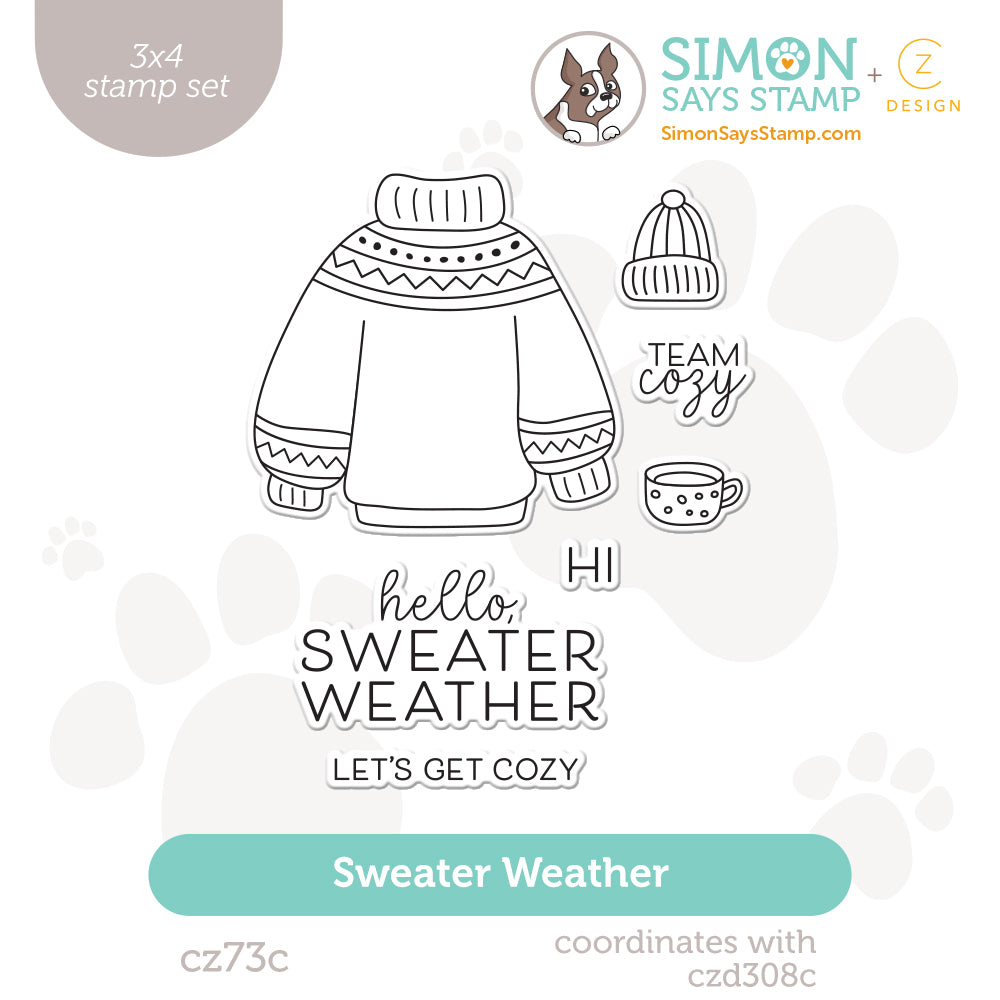 CZ Design Clear Stamps Sweater Weather cz73c