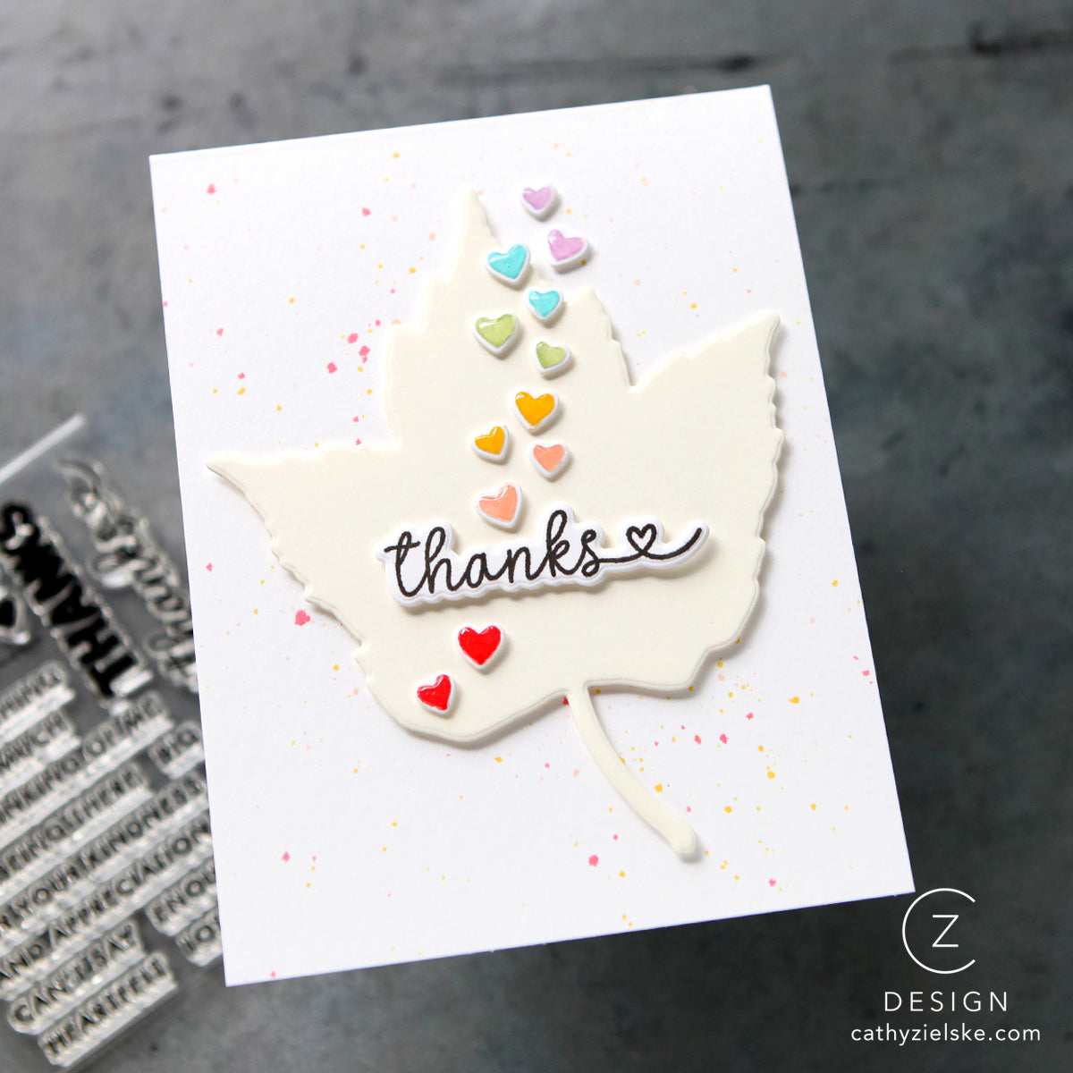 CZ Design Stamps and Dies Small Thanks set1069st Thanks Card | color-code:ALT04