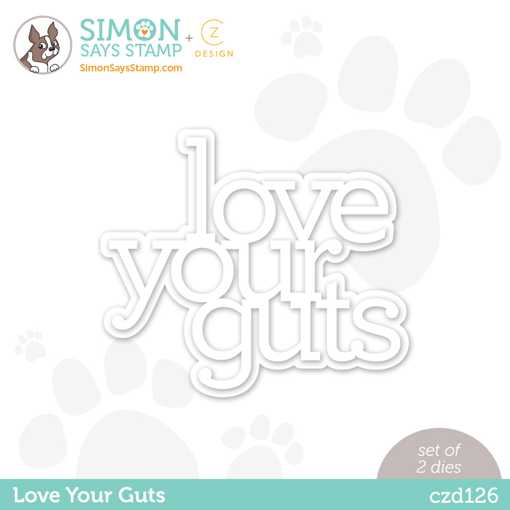 CZ Design Wafer Dies LOVE YOUR GUTS czd126