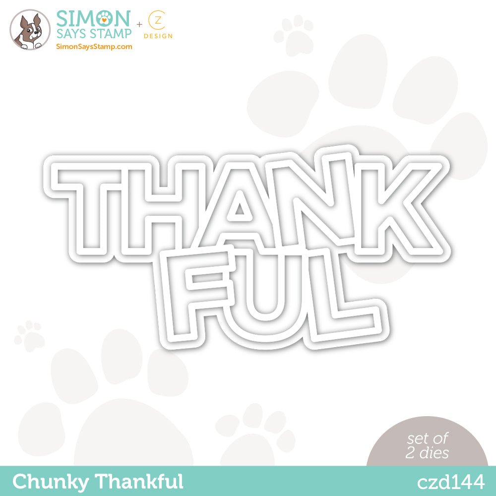 CZ Design Wafer Dies CHUNKY THANKFUL czd144