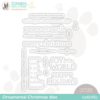 CZ Design Wafer Dies ORNAMENTAL CHRISTMAS czd145c