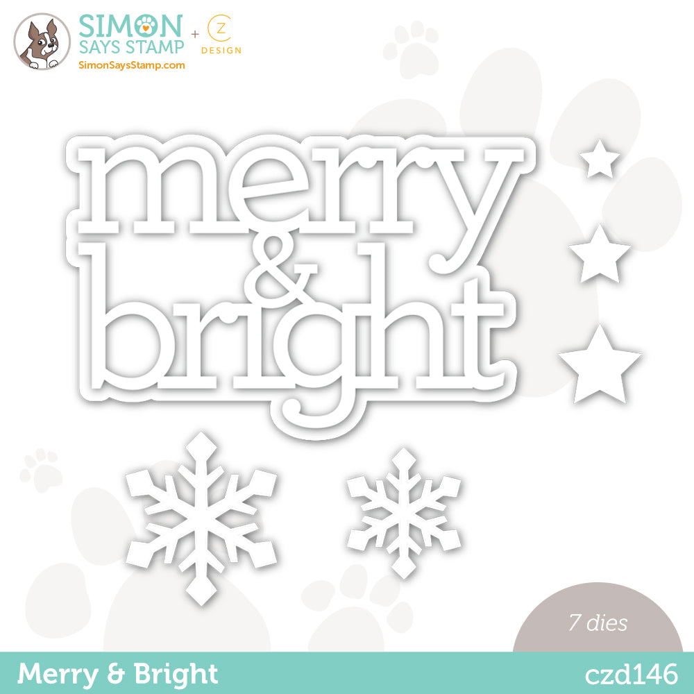 CZ Design Wafer Dies Merry and Bright czd146