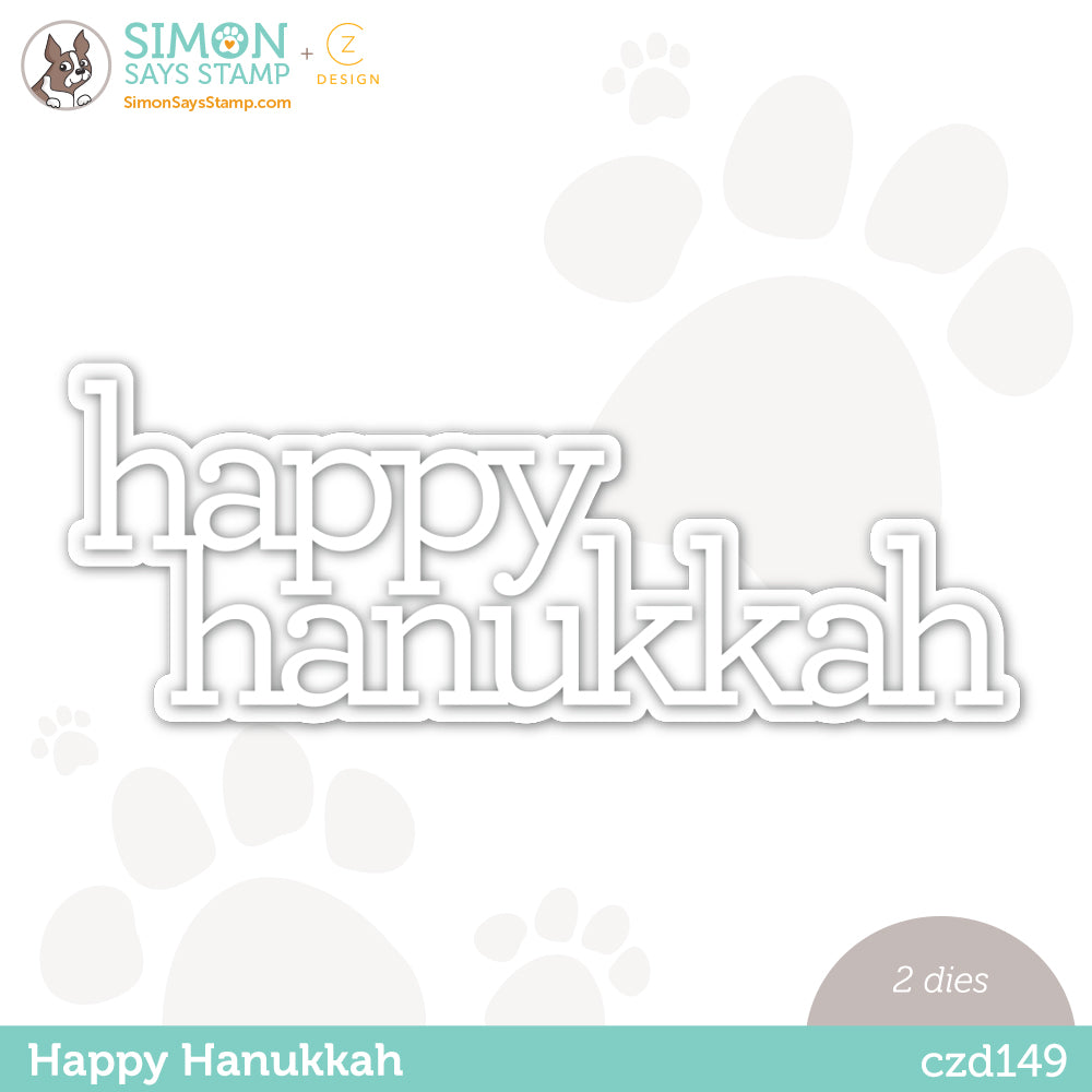 CZ Design Wafer Dies HAPPY HANUKKAH czd149 Peace On Earth