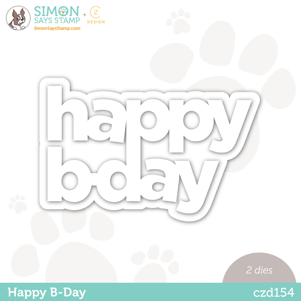 CZ Design Wafer Dies Happy B Day czd154
