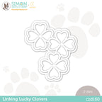 CZ Design Wafer Dies LINKING LUCKY CLOVERS czd160