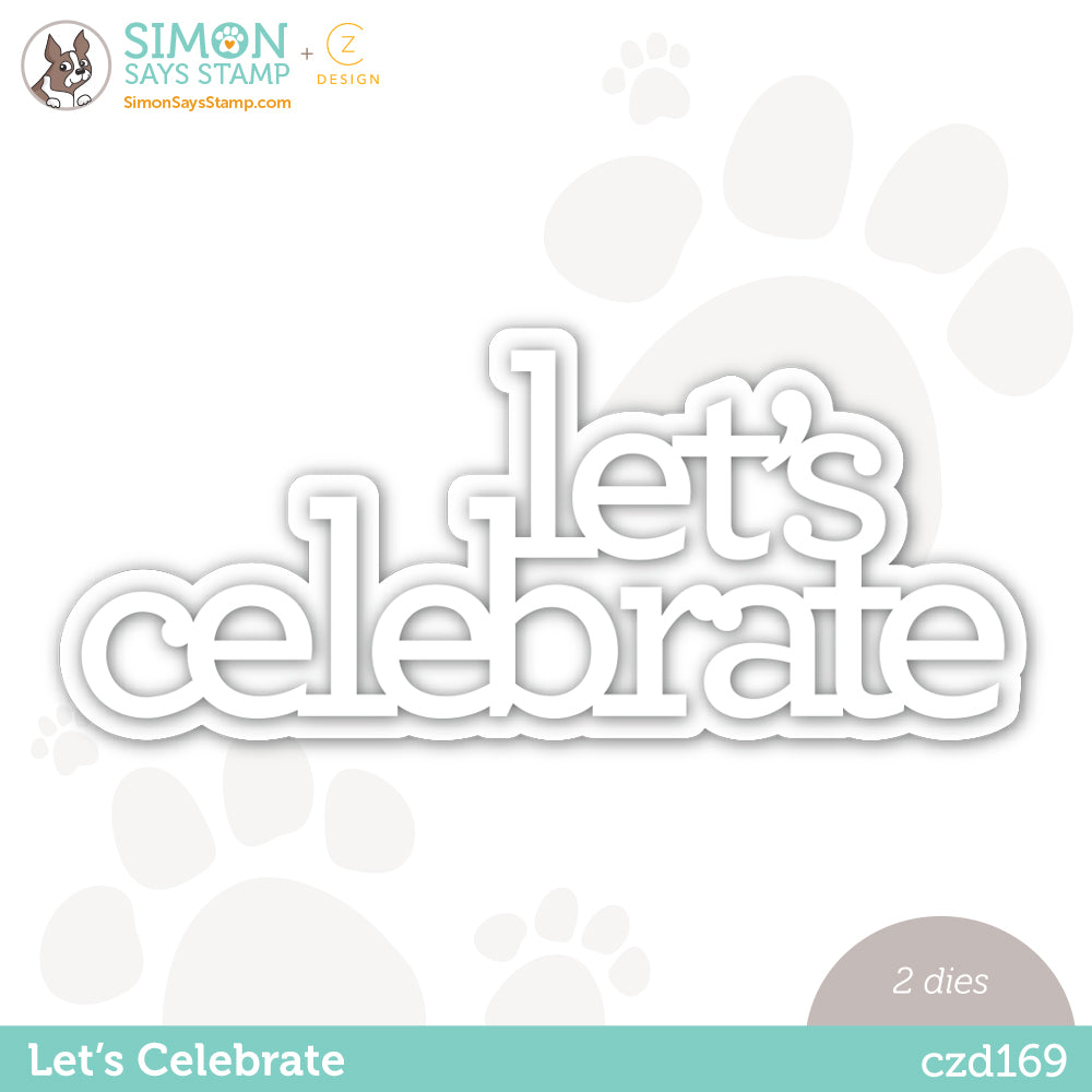 CZ Design Wafer Dies Let's Celebrate czd169