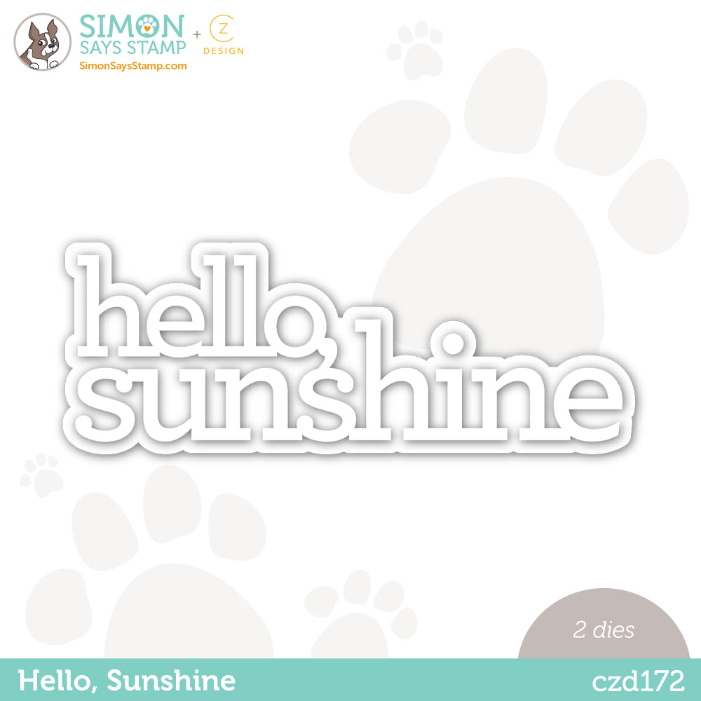 CZ Design Wafer Dies Hello Sunshine czd172 Let's Chill