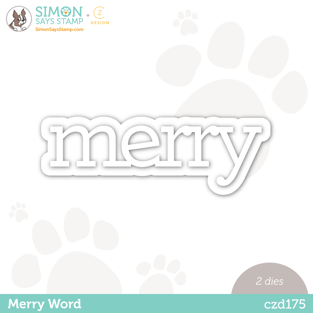CZ Design Wafer Dies MERRY WORD czd175 Cozy Hugs