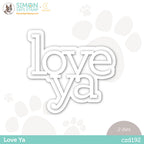 CZ Design Wafer Dies Love Ya czd192 Kisses