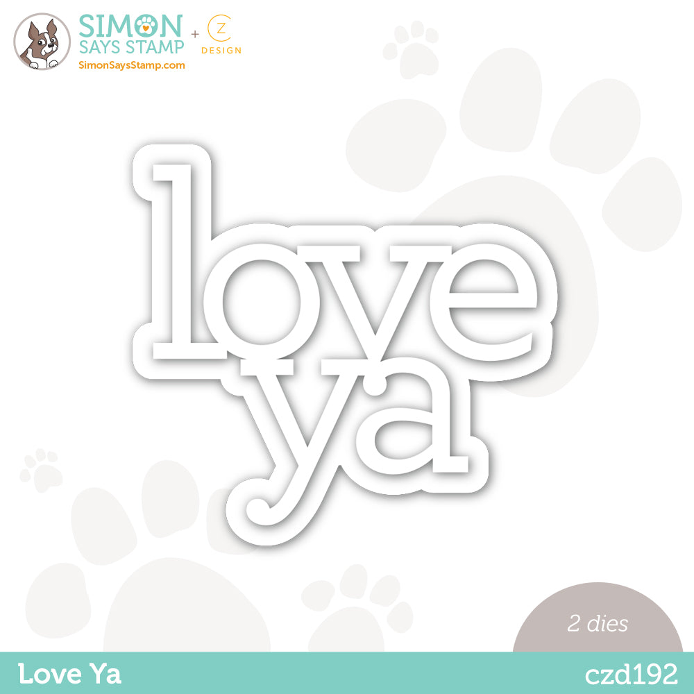 CZ Design Wafer Dies Love Ya czd192 Kisses