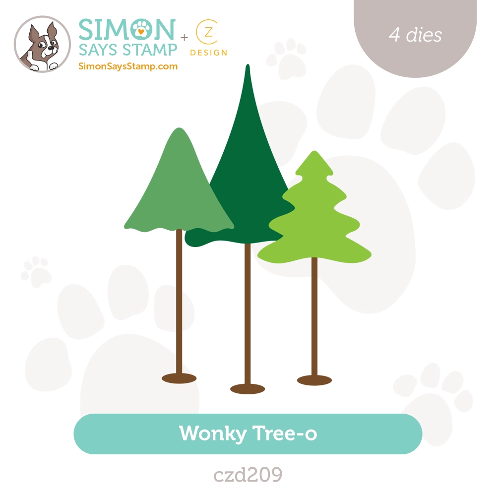 CZ Design Wonky Tree O Wafer Dies czd209 Season Of Wonder