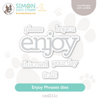 CZ Designs Enjoy Phrases Wafer Dies czd211c Stamptember