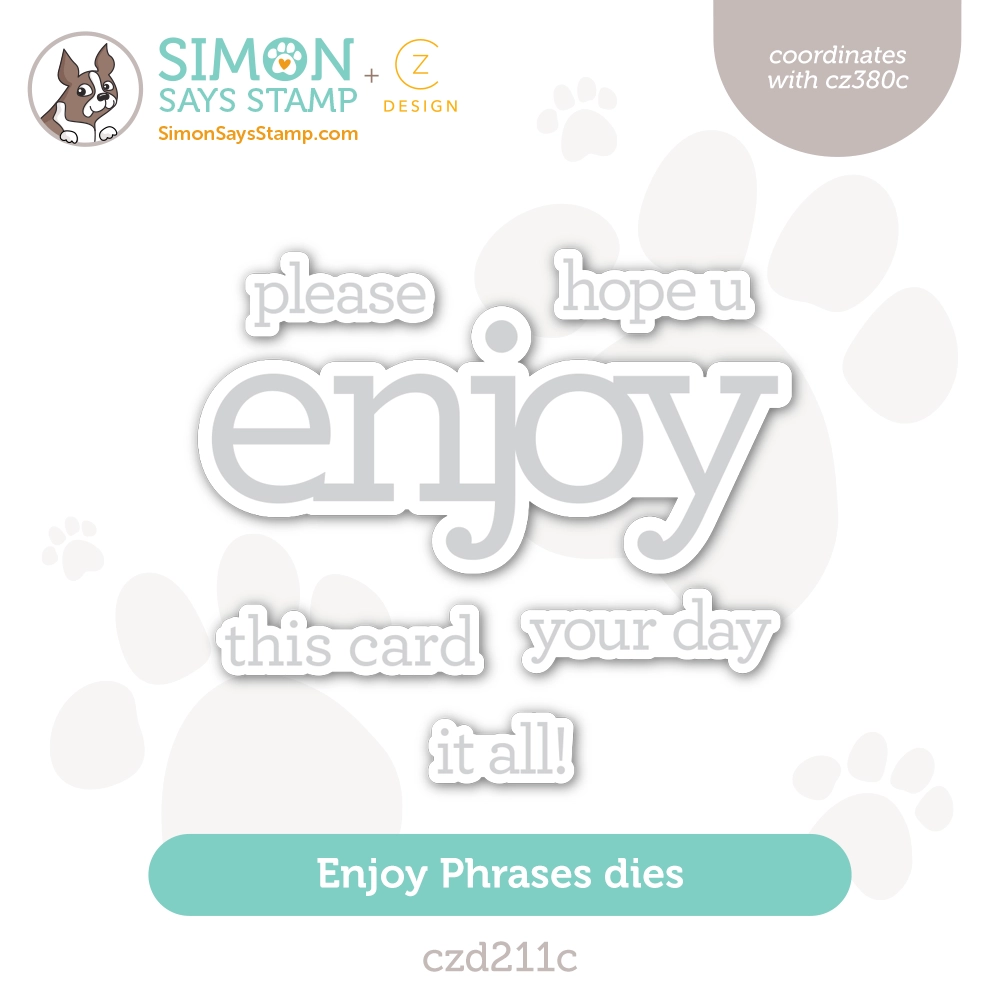 CZ Designs Enjoy Phrases Wafer Dies czd211c Stamptember
