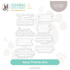 CZ Designs Sassy Friend Wafer Dies czd213c Stamptember