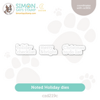 CZ Design Noted Holiday Wafer Dies czd219c Season Of Wonder